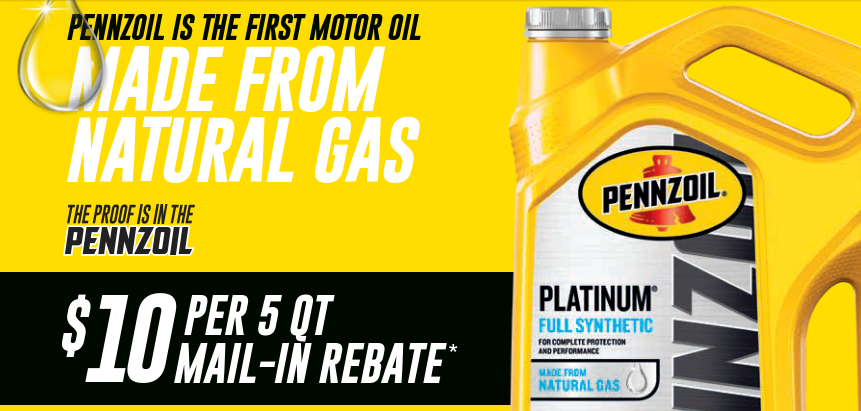 Pennzoil Oil Rebate